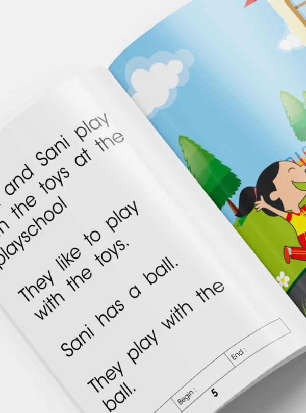 LOE English Reading Book 5: At The Playschool